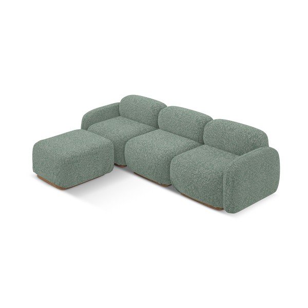 Világoszöld moduláris sarokkanapé (variálható sarok) Ailani – Makamii-image-2