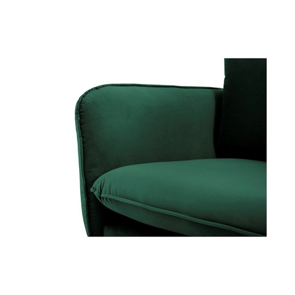 Vienna zöld bársony kanapé, 230 cm - Cosmopolitan Design-image-4