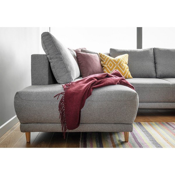 Lovely Annie világosszürke kinyitható sarokkanapé, bal oldali - Miuform-image-4