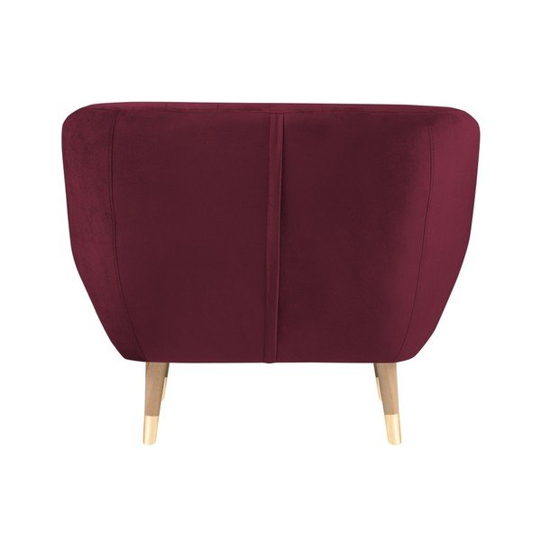 Benito borvörös bársony fotel - Mazzini Sofas-image-4