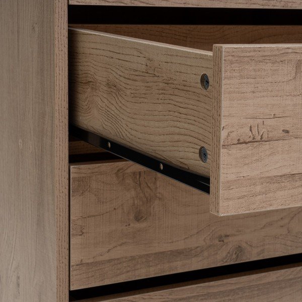 Natúr színű nyitott moduláris szekrény tölgyfa dekorral 60x180x45 cm Modular – Casa Selección-image-2