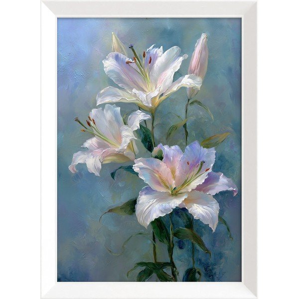 Nyomtatott keretezett kép 56x75 cm Lilies – Styler