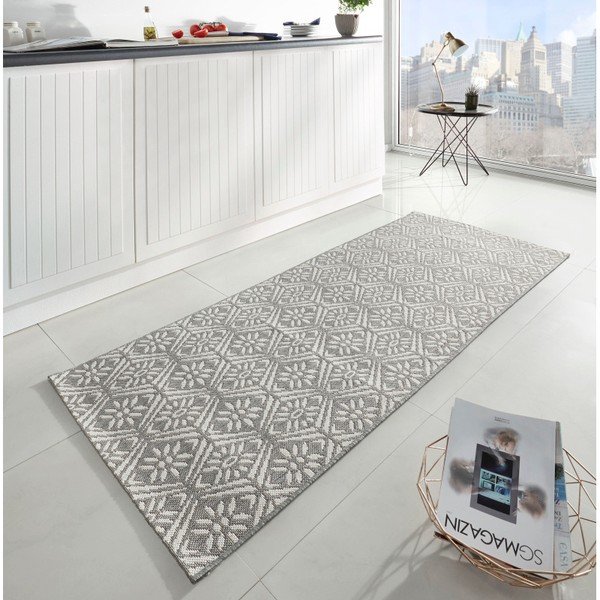 Soho szürke-fehér futószőnyeg, 80 x 200 cm - Zala Living-image-1