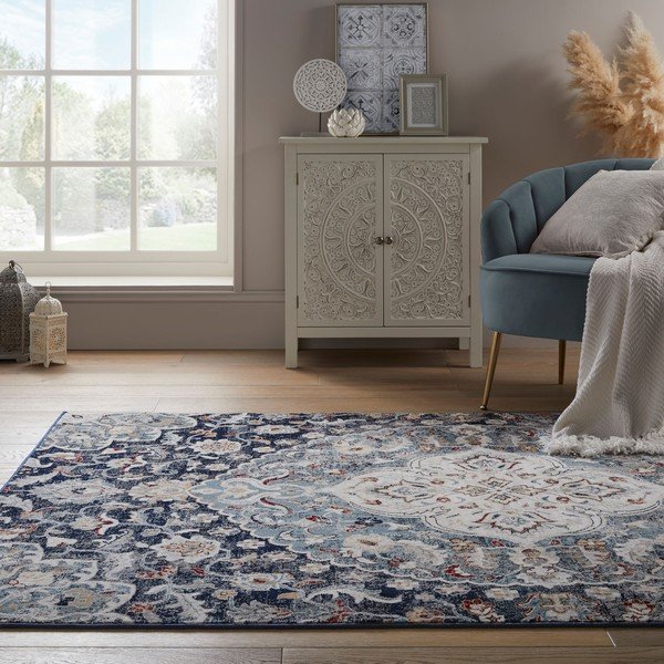 Jaleh sötétkék szőnyeg, 160 x 230 cm - Flair Rugs-image-1