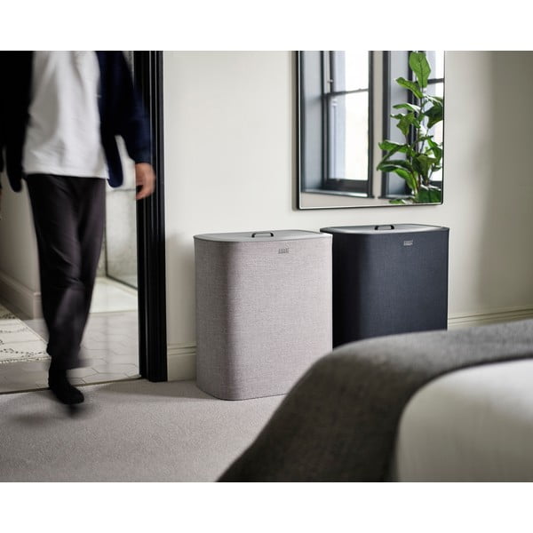 Antracitszürke textil szennyeskosár 3x30 l Tota Trio – Joseph Joseph-image-3