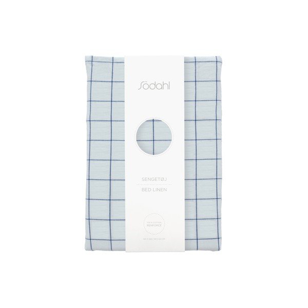 Világoskék egyszemélyes renforcé pamut ágyneműhuzat 140x200 cm Vista – Södahl-image-4