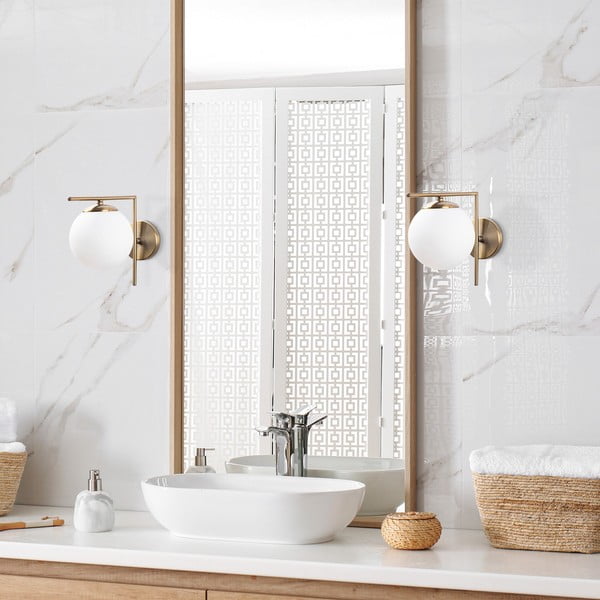 Fehér-aranyszínű fali lámpa ø 15 cm Antique – Opviq lights-image-2