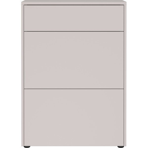 Krémszínű matt szekrény 70x99x34 cm Binetto – Germania-image-3