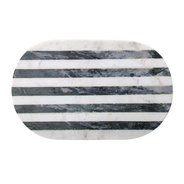 Oval márvány vágódeszka, 37 x 23 cm - Bloominville