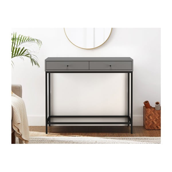 Szürke konzolasztal 35x90 cm Celine – Støraa-image-4