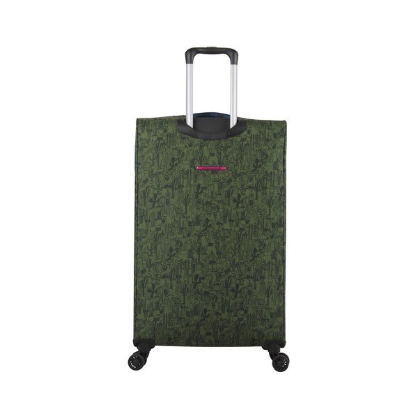 Teddy Bear zöld gurulós bőrönd, 71 l - Lulucastagnette-image-2