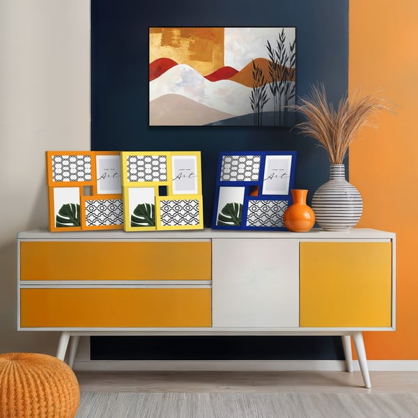 Sárga fali képkeret 27x27 cm – knor-image-1