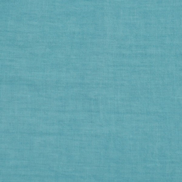 Türkiz len függöny 140x330 cm Coastal Blue – Linen Tales-image-1
