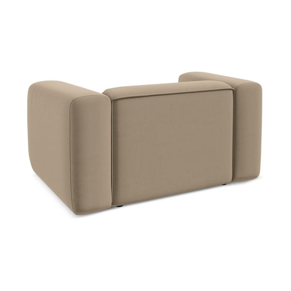 Bézs bársony fotel Ekahi – Makamii-image-4