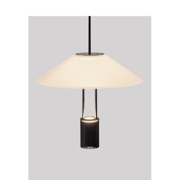 Matt fekete alumínium LED függőlámpa akrilüveg búrával ø 22 cm Anafi – Nova Luce-image-3