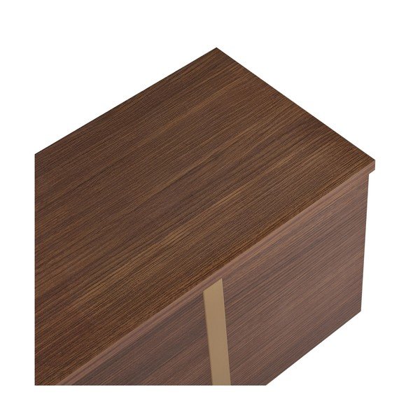 Sötét natúr színű TV-állvány diófa dekorral 180x50x30 cm Onera – Kalune Design-image-3