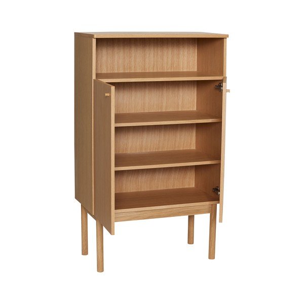 Natúr színű szekrény tölgyfa dekorral 80x135x42 cm Ulterior – Hübsch-image-2