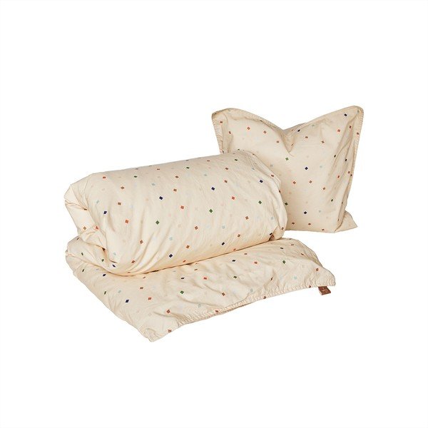 Krémszínű pamut gyerek ágyneműhuzat babaágyhoz 70x100 cm Konfetti – OYOY Mini