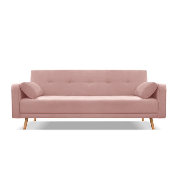 Stuttgart rózsaszín kinyitható kanapé, 212 cm - Cosmopolitan Design