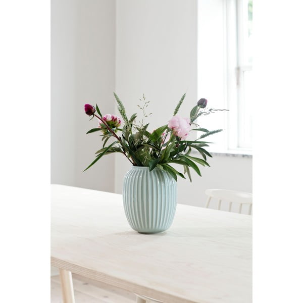 Hammershoi mentolkék agyagkerámia váza, magasság 20 cm - Kähler Design-image-2