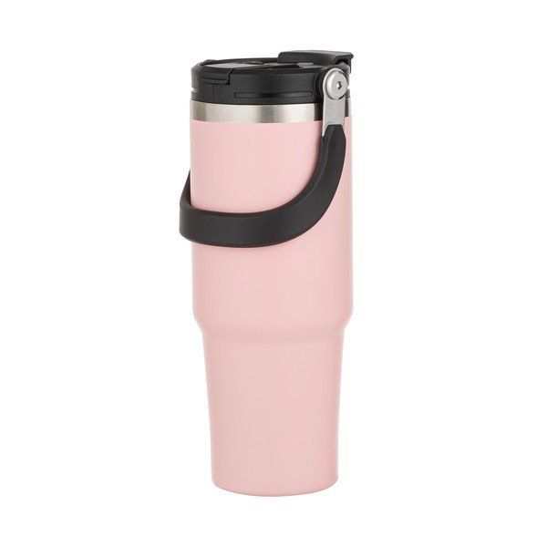 Világos rózsaszín rozsdamentes acél utazó ivópalack 1 l Eco – Ladelle