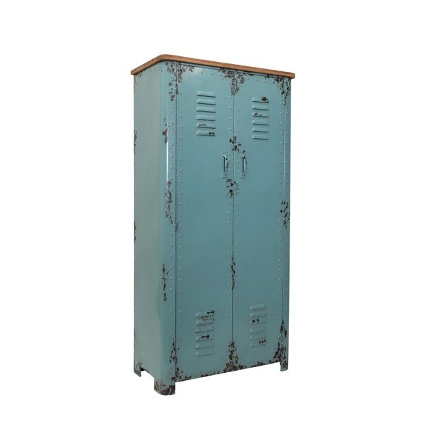 Rusty fém ruhásszekrény 75x153 cm - Dutchbone-image-2