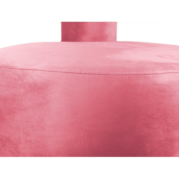 Rózsaszín bársony fotel Abrazo – Leitmotiv-image-1