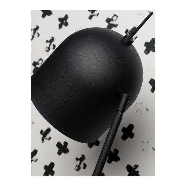 Fekete-szürke állólámpa fém búrával (magasság 147 cm) Madrid – it's about RoMi-image-1