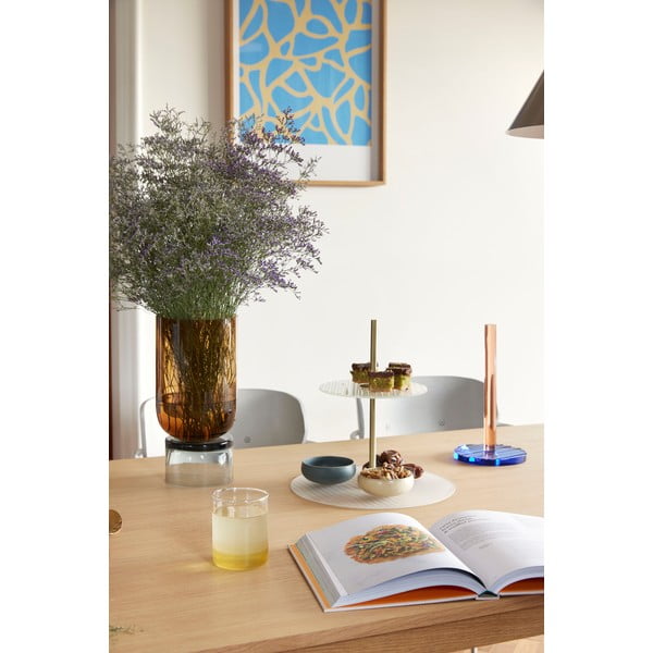 Amber narancssárga üveg váza, magasság 32 cm - Hübsch-image-1