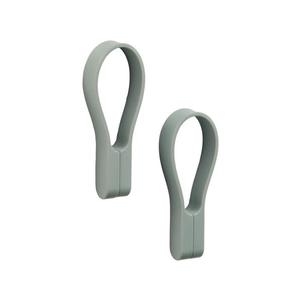 Szürkészöld szilikon akasztó 2 db-os Loop – Zone
