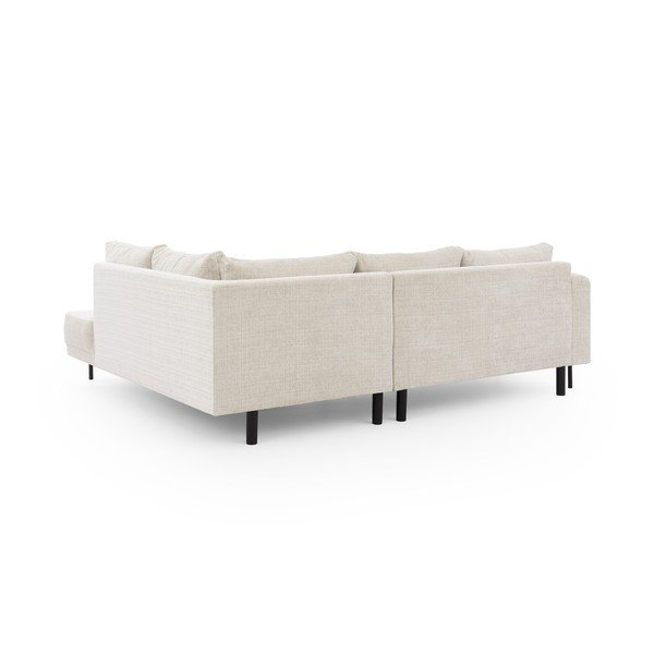 Bézs zsenília sarokkanapé (jobb oldali-L alakú) Mauris  – Ropez-image-3