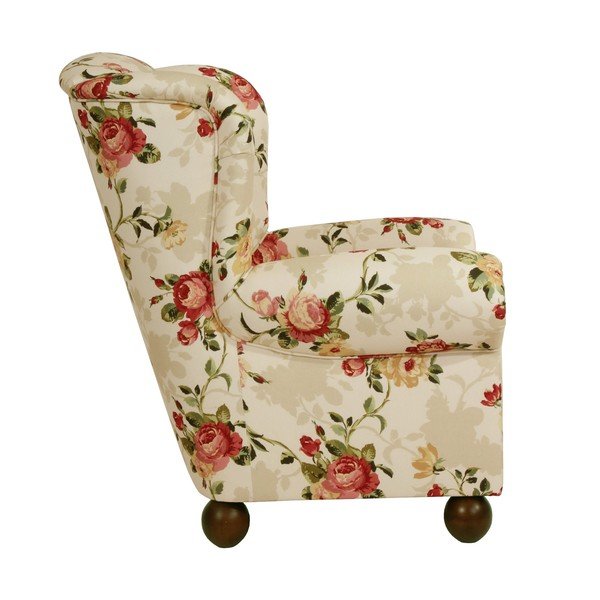 Monarch Chenille bézs, mintás füles fotel - Max Winzer-image-1