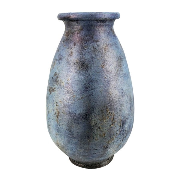 Palem kék terrakotta váza, magasság 60 cm - Moycor