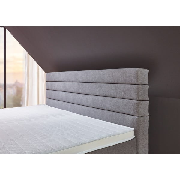 Szürke boxspring ágy 180x200 cm Kokomo – Rojaplast-image-3