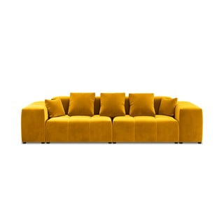 Sárga bársony kanapé 320 cm Rome Velvet - Cosmopolitan Design