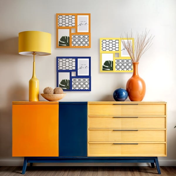 Sárga fali képkeret 27x27 cm – knor-image-2