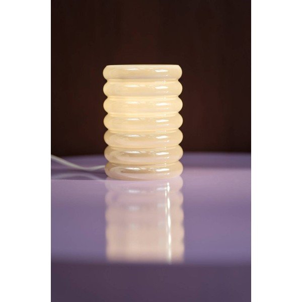 Krémszínű üveg asztali lámpa (magasság 16 cm) Apelqvist – Jotex-image-1