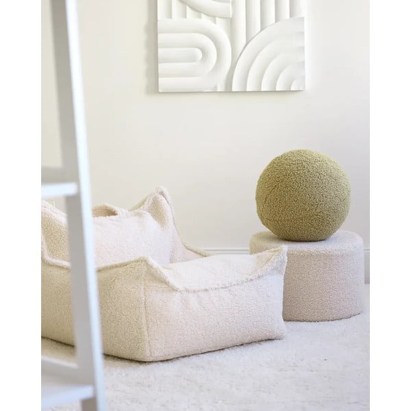 Zöld buklé párna gyerek kanapéhoz Ball – Wigiwama-image-4