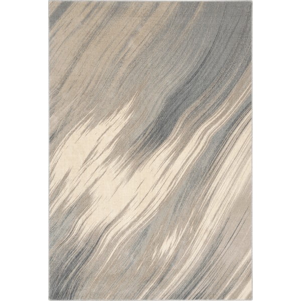 Krémszínű gyapjú szőnyeg 133x180 cm Haze – Agnella