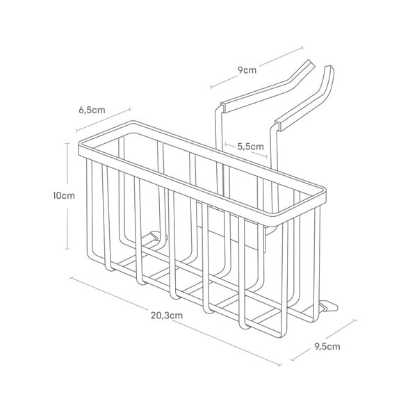 Függő fém szivacstartó – YAMAZAKI-image-4