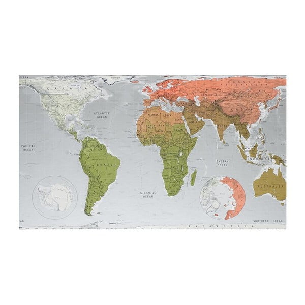 Future Map világtérkép áttetsző borítással, 101 x 58 cm - The Future Mapping Company