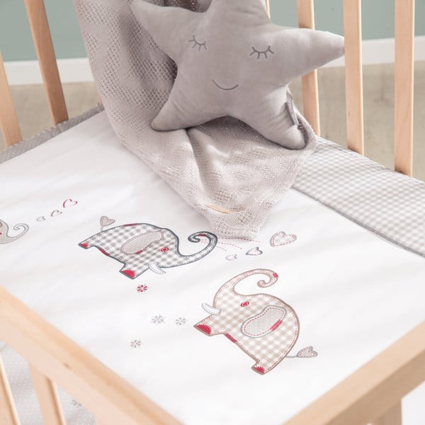 Natúr színű gurulós járóka 100x75 cm Jumbo Twins – Roba-image-3