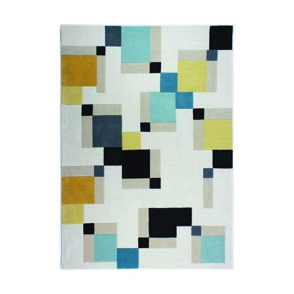 Gyapjú szőnyeg 150x80 cm Illusion Abstract - Flair Rugs