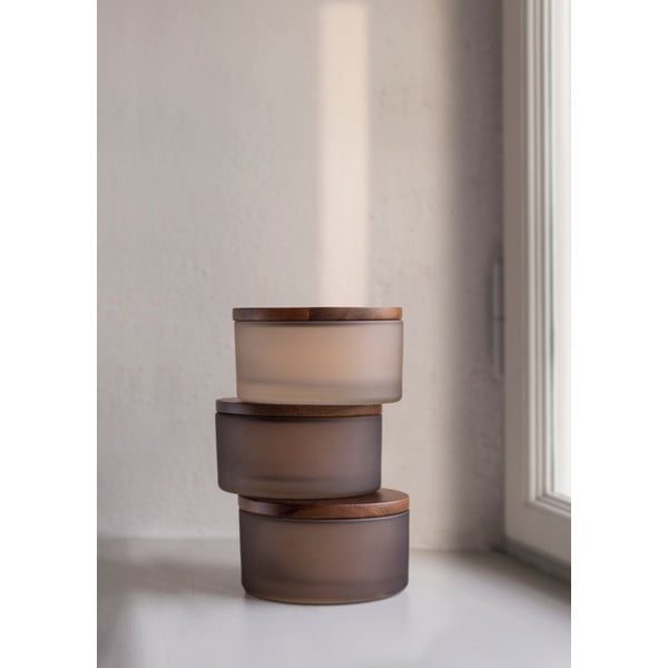 Barna üveg fürdőszobai rendszerező vattakorongokhoz Modest – Mette Ditmer Denmark-image-2