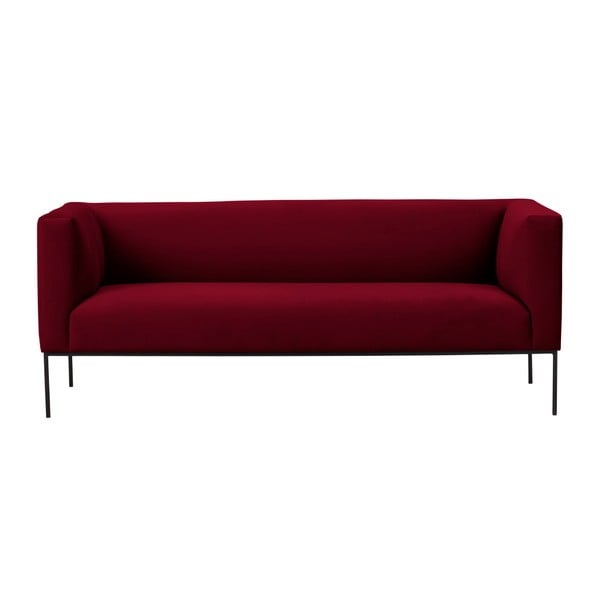 Neptune piros bársony kanapé, 195 cm - Windsor & Co Sofas