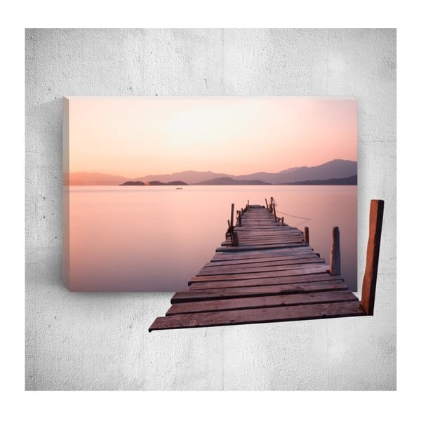 Wooden Dock 3D fali kép, 40 x 60 cm - Mosticx