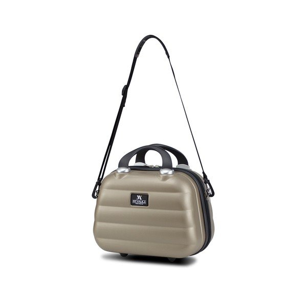 SMART BAG RESSNO Make Up & Hand Suitcase aranyszínű női kézipoggyász - My Valice-image-1