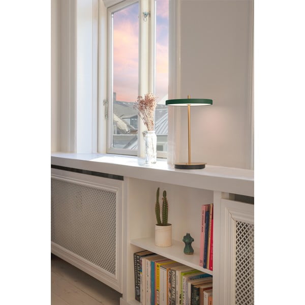 Zöld LED dimmelhető asztali lámpa fém búrával (magasság 31 cm) Asteria Move – UMAGE-image-3