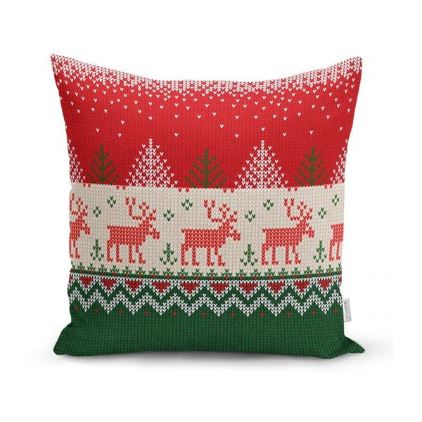 Merry Christmas 4 db karácsonyi párnahuzat és asztali futó szett - Minimalist Cushion Covers-image-1
