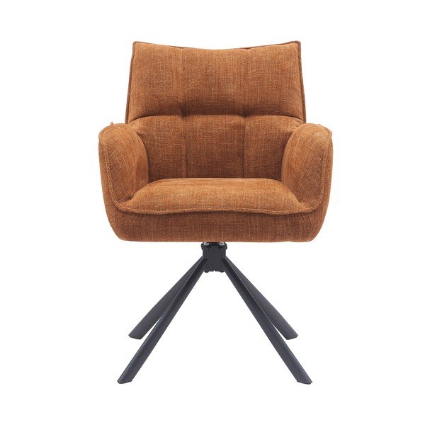 Narancssárga kárpitozott étkezőfotel szett 2 db-os Marilla – Unique Furniture-image-1